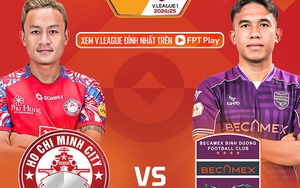Link xem trực tiếp bóng đá TPHCM vs Bình Dương 19h15 hôm nay, V-League vòng 24
