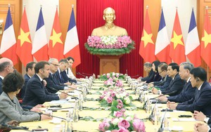 Tổng Bí thư Tô Lâm tiếp Tổng thống Pháp Emmanuel Macron