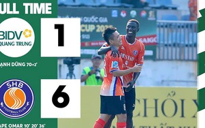 Cựu sao V-League lập hat-trick trên sân 7 người Quốc gia, trong đó có một siêu phẩm khó tin từ giữa sân