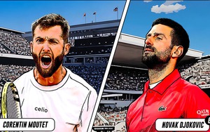 Link xem trực tiếp Corentin Moutet vs Djokovic, vòng 2 Roland Garros 2025