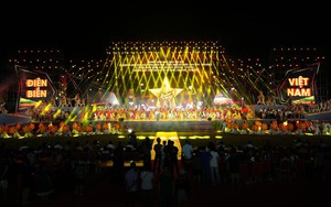 Hé lộ những đại cảnh hoành tráng trong chương trình "Non sông gấm vóc – Một dải vinh quang" tại Điện Biên tối nay