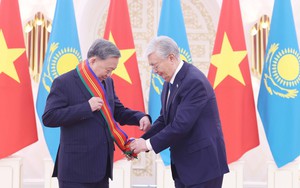 Hình ảnh Lễ trao tặng Huân chương Hữu nghị hạng Nhất của Kazakhstan cho Tổng Bí thư Tô Lâm
