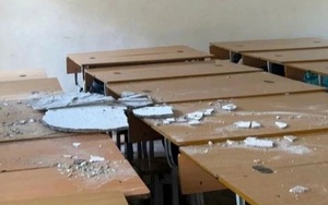 Sự cố rơi vữa trần lớp học ở Hà Nội: Khẩn trương sửa chữa, đảm bảo an toàn cho học sinh