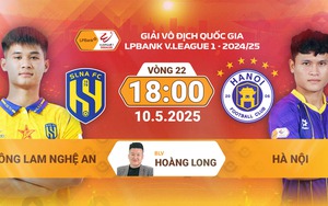 Link xem trực tiếp bóng đá SLNA vs Hà Nội 18h00 hôm nay, vòng 22 V-League
