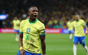 Vinicius giúp HLV Ancelotti có chiến thắng đầu tay với ĐT Brazil