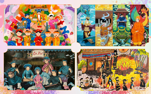 Cuộc thi vẽ tranh quốc tế "Rực rỡ Việt Nam": Sắc màu di sản qua tranh thiếu nhi