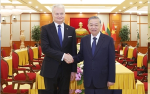 Tổng Bí thư Tô Lâm tiếp Tổng thống Litva Gitanas Nauseda