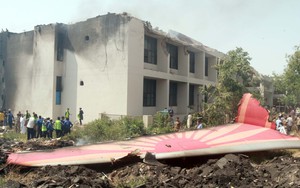 Vụ rơi máy bay tại Ấn Độ: Ít nhất 20 sinh viên y khoa thiệt mạng trên mặt đất