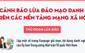 Cảnh báo lừa đảo mạo danh trên các nền tảng mạng xã hội