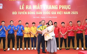 Ra mắt trang phục ĐT bóng bàn Quốc gia Việt Nam 2025