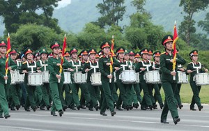 Hình ảnh hợp luyện chuẩn bị Lễ diễu binh, diễu hành Kỷ niệm 80 năm Quốc khánh