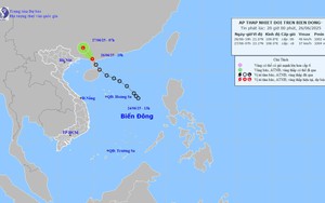 Ảnh hưởng áp thấp, vùng biển phía Đông Bắc khu vực Bắc vịnh Bắc Bộ gió giật cấp 8