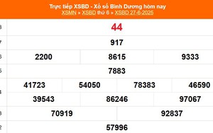 XSBD 27/6 - Kết quả xổ số Bình Dương hôm nay 27/6/2025 - Trực tiếp XSBD ngày 27 tháng 6