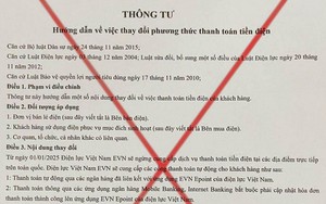 Cảnh giác với văn bản giả mạo EVN phát tán thông tin sai lệch