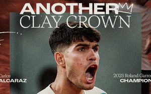 Ngược dòng ngoạn mục trước Sinner, Alcaraz bảo vệ thành công chức vô địch Roland Garros