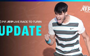 Bảng xếp hạng ATP Live Race to Turin: Alcaraz xây chắc ngôi đầu