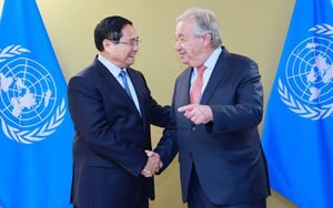 Thủ tướng Phạm Minh Chính hội kiến Tổng Thư ký Liên hợp quốc