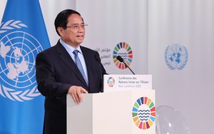 Thủ tướng Phạm Minh Chính đại diện ASEAN phát biểu tại Hội nghị đại dương của Liên hợp quốc lần thứ 3