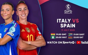 Lịch thi đấu bóng đá hôm nay 11/7: nữ Ý vs nữ Tây Ban Nha, nữ Bồ Đào Nha vs nữ Bỉ