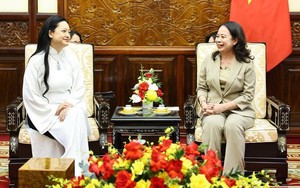 Phó Chủ tịch nước Võ Thị Ánh Xuân tiếp nữ phi hành gia Amanda Nguyễn