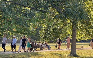 Người dân London đổ tới các công viên tránh nóng