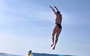 VĐV nhảy cầu chuyên nghiệp bị trượt chân từ độ cao 22m, có quyết định táo bạo để thoát hiểm