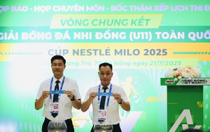 16 đội bóng dự giải bóng đá Nhi đồng toàn quốc Cúp Nestlé Milo 2025