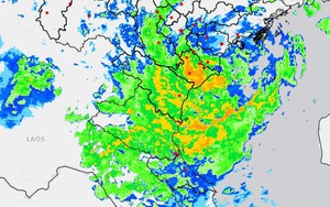 Cập nhật bão số 3 lúc 4h50 ngày 22/7: Ninh Bình, Thanh Hóa và Nghệ An đang mưa to nhất