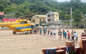 Ngày 25/7, Quân đội dự kiến tổ chức 4 chuyến bay vận chuyển hàng cứu trợ vùng lũ Nghệ An