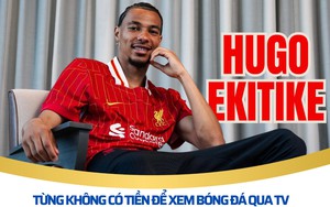 Hugo Ekitike: Tôi từng không có tiền để xem bóng đá qua TV