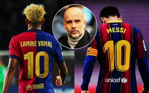 Pep Guardiola nói thẳng một điều khi Lamine Yamal được so sánh với Messi