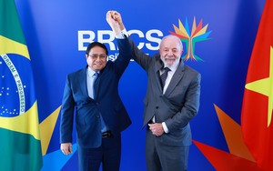 Thủ tướng Phạm Minh Chính hội kiến Tổng thống Brazil Lula da Silva