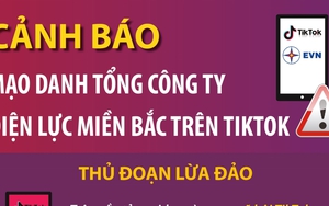 Cảnh báo mạo danh Tổng công ty Điện lực miền Bắc trên Tiktok
