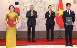 Tổng Bí thư Tô Lâm chứng kiến Lễ trao các văn kiện hợp tác Việt Nam – Hàn Quốc