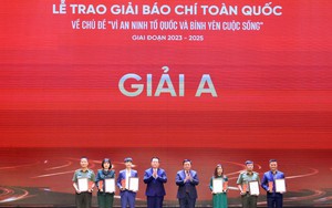 Trao giải báo chí toàn quốc về chủ đề “Vì an ninh Tổ quốc và bình yên cuộc sống”