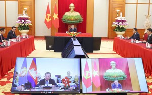 Tổng Bí thư Tô Lâm điện đàm với Chủ tịch Đảng Nhân dân Campuchia Hun Sen