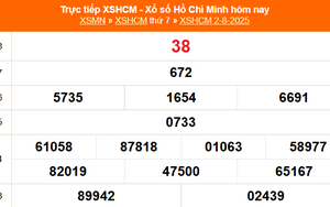 XSHCM 2/8 - XSTP thứ Bảy - Kết quả xổ số Hồ Chí Minh hôm nay ngày 2/8/2025