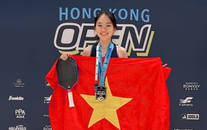 Tay vợt pickleball 17 tuổi của Việt Nam giành chức vô địch ở PPA Tour Asia Hong Kong Open