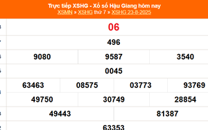 XSHG 23/8 - Kết quả xổ số Hậu Giang hôm nay 23/8/2025 - Trực tiếp XSHG ngày 23 tháng 8