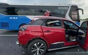 Tai nạn trên cao tốc Hà Nội - Hải Phòng, 4 người bị thương