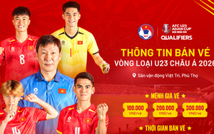 Vé xem U23 Việt Nam đá vòng loại U23 châu Á đắt nhất 300.000 đồng