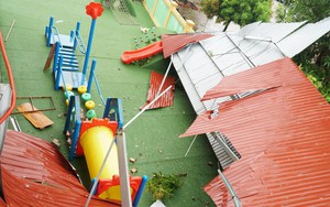 Nhiều trường học ở Nghệ An tan hoang sau bão số 5