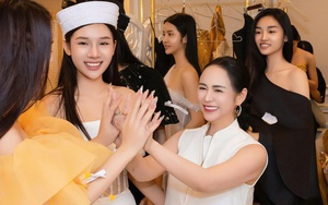 NTK Thanh Hương cùng dàn người mẫu trước giờ G của Vietnam Beauty Fashion Fest