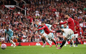 Bruno ghi bàn trên chấm 11m ở phút bù giờ, MU thắng trận đầu tiên ở Premier League mùa này