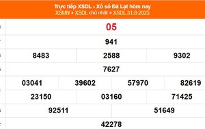 XSDL 31/8 - Kết quả xổ số Đà Lạt hôm nay 31/8/2025 - Trực tiếp XSDL ngày 31 tháng 8