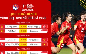 Xem trực tiếp bóng đá vòng loại U20 nữ châu Á 2026 ở đâu? VTV có trực tiếp U20 Việt Nam?