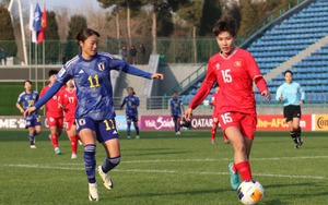 Không có nổi cú sút trúng đích, U20 nữ Việt Nam có màn ra quân không như ý ở giải châu Á