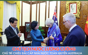 Chủ tịch nước Lương Cường chủ trì chiêu đãi cấp Nhà nước Toàn quyền Australia