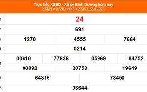 XSBD 12/9 - Kết quả xổ số Bình Dương hôm nay 12/9/2025 - Trực tiếp XSBD ngày 12 tháng 9