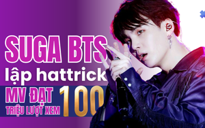 Suga BTS lập hattrick MV đạt 100 triệu lượt xem